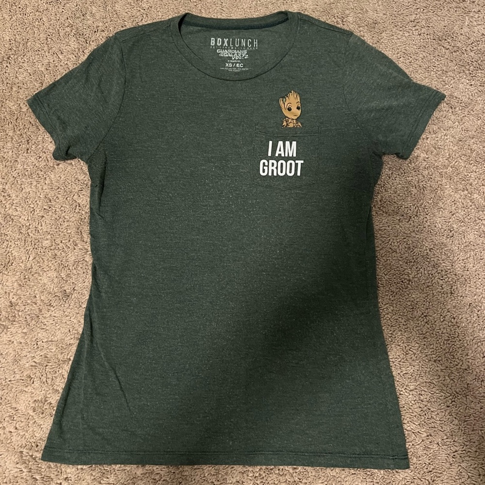 Box lunch “I Am Groot” shirt size XS